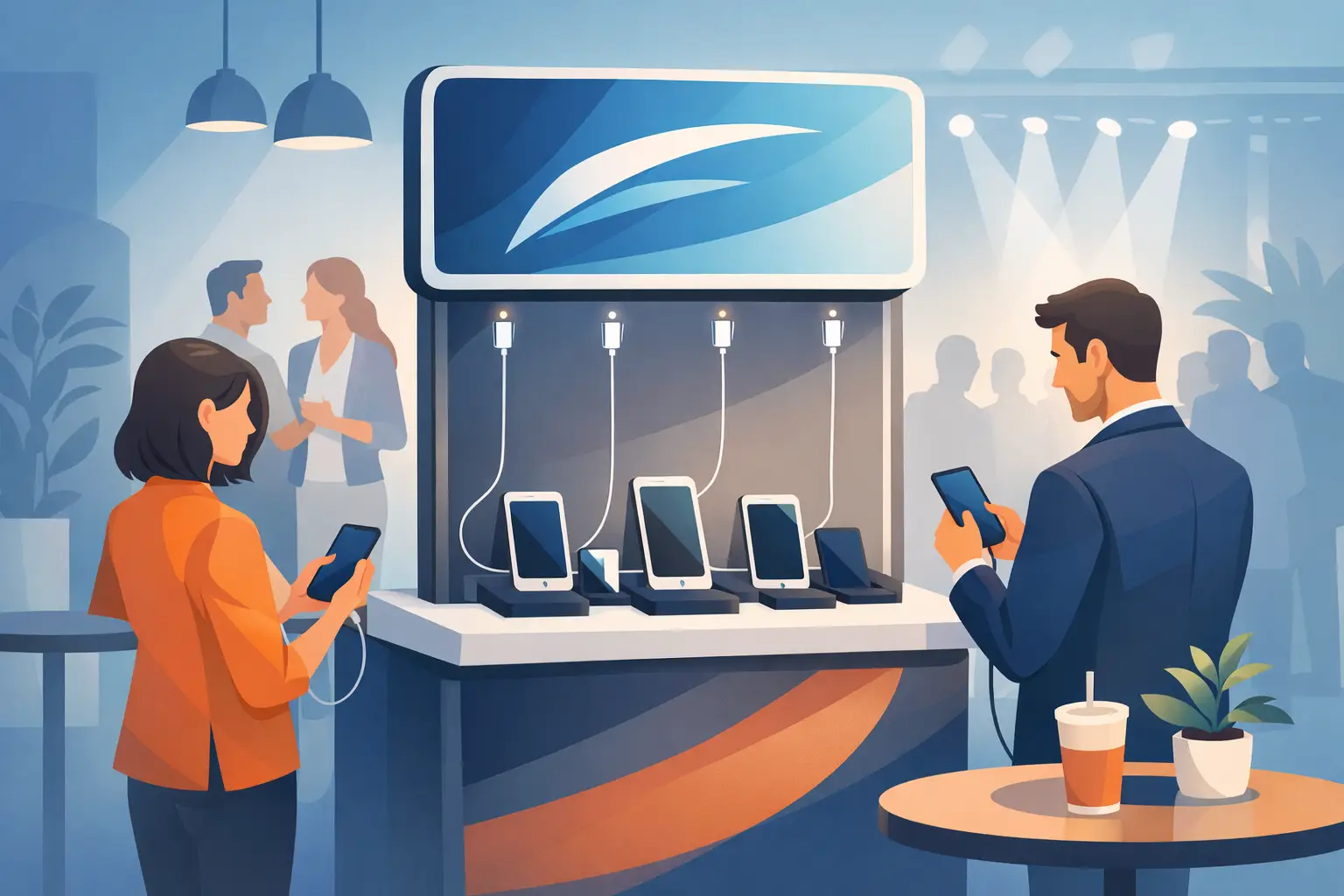 Branded Charging Station for Events That Works