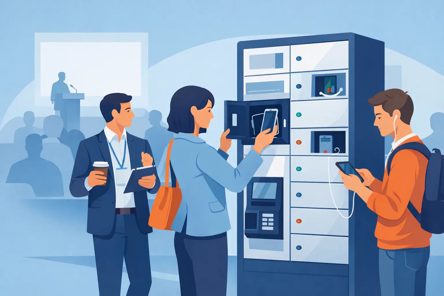 Conference Charging Locker Rental That Works